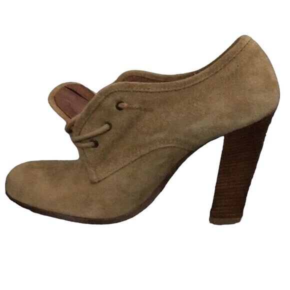 Vintage Y2K Sylvia Bourdin Tan Suede Booties - Never Worn 7.5 - Picture 11 of 14